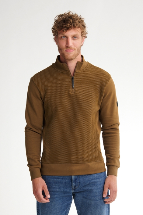 Petrol Industries men sweater collar zip